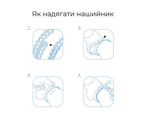 Нашийник для тварин Superium Блокер протипаразитарний для котів та собак 35 см (9108)