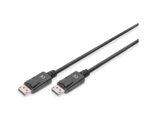 Кабель мультимедійний DisplayPort to DisplayPort 3.0m UHD 4K M/M Black Digitus (AK-340100-030-S)