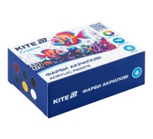 Акрилові фарби Kite Creative 6 кольорів, 20 мл (K-271)