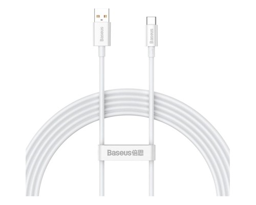 Дата кабель USB 2.0 AM to USB-C 1.0m Superior Fast Charging 100W moon white Baseus (P10320102214-01)