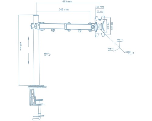 Кронштейн Walfix DM-300B