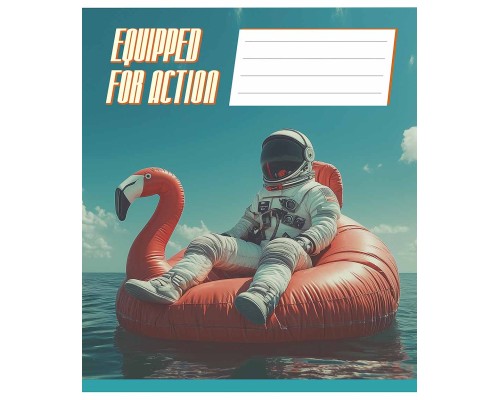 Зошит Школярик Equipped for action 36 аркушів лінія (036-3519L)