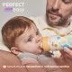 Пляшечка для годування Chicco Perfect Easy силіконова, від 4 міс. швидкий потік 330 мл (20245.20)
