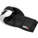 Боксерські рукавички RDX F4 Boxing Sparring Gloves Hook & Loop White/Black 12 унцій (BGR-F4B-12OZ)