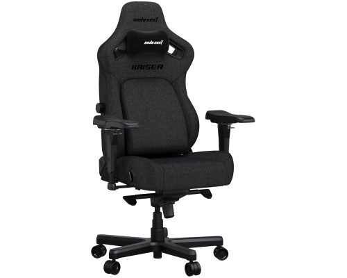 Крісло ігрове Anda Seat Kaiser 4 Linen Fabric Size L Dark Gray (AD12YDDC-L-20-GB-CF)