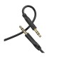 Кабель мультимедійний 3.5mm M to 3.5mm M 1.0m black BOROFONE (BL16/JB)