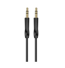 Кабель мультимедійний 3.5mm M to 3.5mm M 1.0m black BOROFONE (BL16/JB)