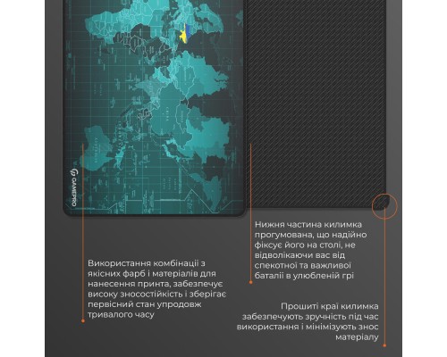 Килимок для мишки GamePro MP275M Black (MP275M)