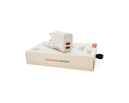 Зарядний пристрій iKAKU KSC-179 2xUSB 2.4A White (KSC-179-FENGXING)
