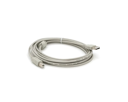 Кабель для принтера USB 2.0 AM/BM 3.0m ferrite white Voltronic (YT-AM/BM-3.0W)