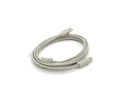Кабель для принтера USB 2.0 AM/BM 3.0m ferrite white Voltronic (YT-AM/BM-3.0W)