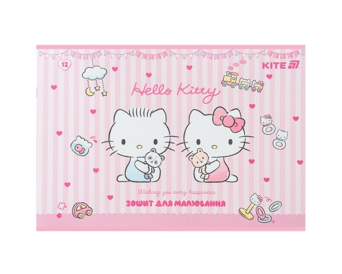Альбом для малювання Kite Hello Kitty, 12 аркушів (HK25-241-1)