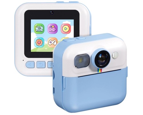 Дитячий фотоапарат ColorWay з функцією миттєвого друку (Blue) (CW-PHP01B)