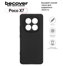 Чохол до мобільного телефона BeCover Poco X7 Black (713777)