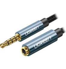 Кабель мультимедійний 3.5mm M to 3.5mm F 2.0m AV118 blue Ugreen (40675)