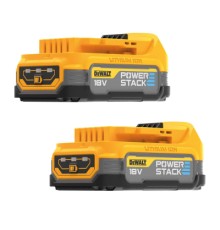 Акумулятор до електроінструменту DeWALT 18V XR Li-lon PowerStack 1.7Ah, 2 шт., вага 0.7 кг (DCBP034E2)