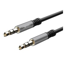 Кабель мультимедійний 3.5mm M to 3.5mm M 1.0m NB121 black XO (6920680864591)
