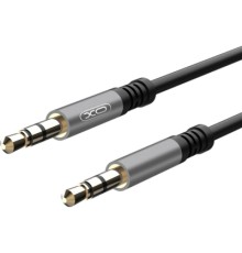 Кабель мультимедійний 3.5mm M to 3.5mm M 1.0m NB121 black XO (6920680864591)