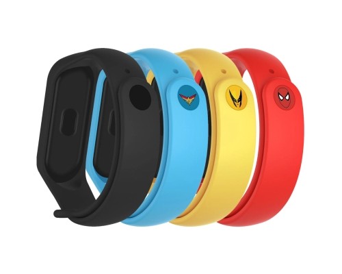 Ремінець до фітнес браслета Armorstandart комплект 4шт Xiaomi Mi Band 4/3 Superhero Edition (ARM77062)