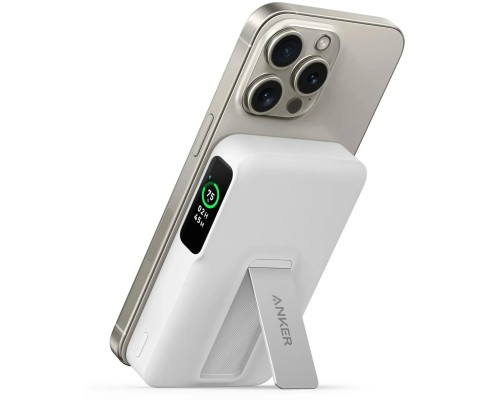 Батарея універсальна Anker MagGo 10000mAh, Qi2/15W, PD, 27W, USB-C, white (A1654G21)