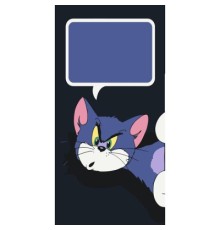 Картина по номерам ArtCraft Кіт Том листівка 40х80 см (16112-AC)