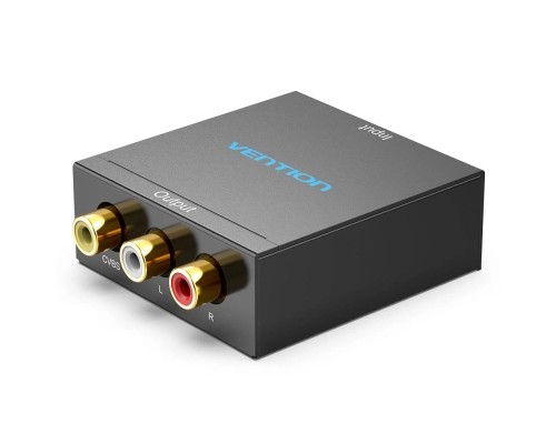 Конвертор HDMI to RCA Converter Black Metal Type VENTION (AEEB0)
