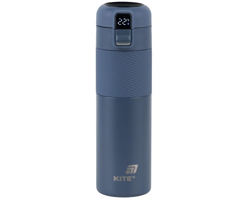 Термокружка Kite 1227 з термодатчиком 450 мл синій (K25-1227-2)