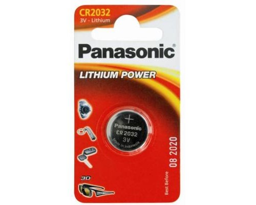 Батарейка Panasonic CR 2032 Lithium * 1 (CR-2032EL/1B) 