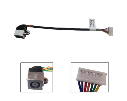 Роз'єм живлення ноутбука з кабелем для Dell PJ541 (7.4mm x 5.0mm + center pin), 8(7)- Универсальный (A49059) Роз'єм живлення ноутбука з кабелем для Dell PJ541 (7.4mm x 5.0mm + center pin), 8(7)- Универсальный (A49059)