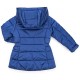 Куртка дитяча Snowimage подовжена з капюшоном і квіточками (SICY-G107-116G-blue)