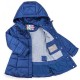 Куртка дитяча Snowimage подовжена з капюшоном і квіточками (SICY-G107-116G-blue)