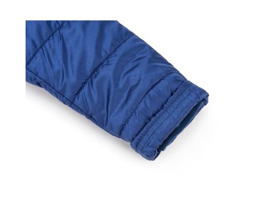 Куртка дитяча Snowimage подовжена з капюшоном і квіточками (SICY-G107-116G-blue)