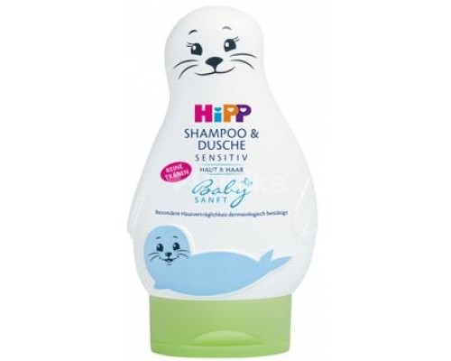 Дитячий шампунь HiPP Babysanft та гель купання 200млл (3105479)