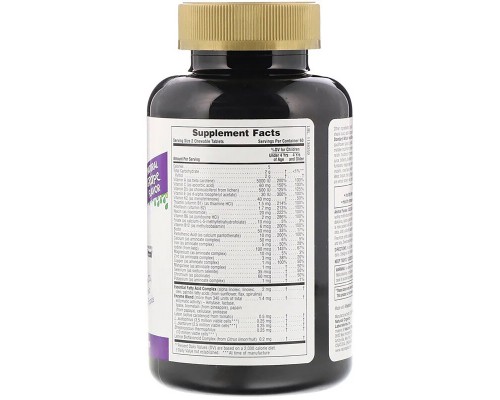 Мультивітамін Natures Plus Жувальні Мультівітаміни і Мінерали для Дітей, Смак (NAP-29934)