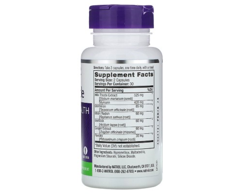 Трави Natrol Розторопша, Milk Thistle, 60 капсул (NTL-05238)