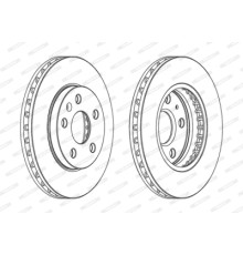Гальмівний диск FERODO DDF1721C