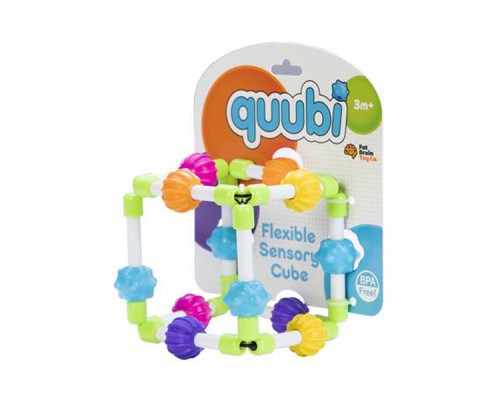 Брязкальце Fat Brain Toys прорізувач тактильний Куббі Quubi (F296ML)