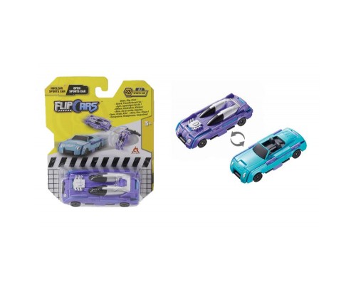 Машина Flip Cars 2 в 1 Атомний спорткар і Спорткар кабріолет (EU463875B-02)