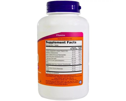 Вітамін Now Foods B-Комплекс 50, B-50, 250 пігулок (NOW-00428)