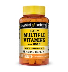 Мультивітамін Mason Natural Мультивітаміни із залізом на кожен день, Daily Multiple Vita (MAV00003)