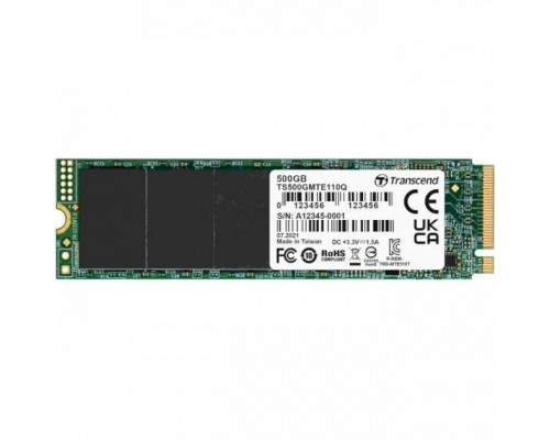 Накопичувач SSD M.2 2280 500GB Transcend (TS500GMTE110Q)