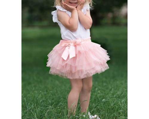 Спідниця дитяча Breeze фатінова багатошарова (14349-128G-peach)