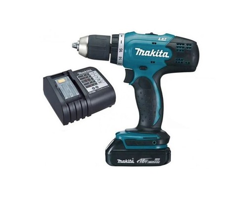 Шуруповерт Makita DDF453SYX5, 18В LXT, 1.5Ah х 1шт., кейс (DDF453SYX5)