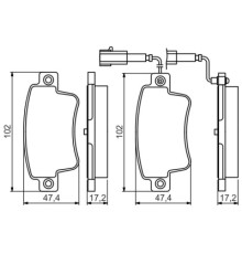 Гальмівні колодки Bosch 0 986 495 355