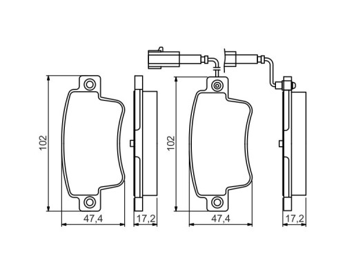 Гальмівні колодки Bosch 0 986 495 355