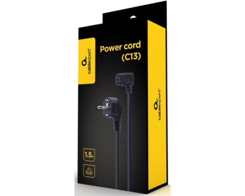 Кабель живлення С13 1.5m corner Cablexpert (PC-186A-VDE1B-1.5M) Кабель живлення С13 1.5m corner Cablexpert (PC-186A-VDE1B-1.5M)