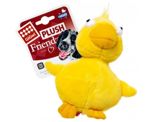 Іграшка для собак GiGwi Plush Качка з пищалкою 11 см (75020)