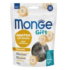 Ласощі для собак Monge Gift Dog Training качка з бананом 150 г (8009470085748)