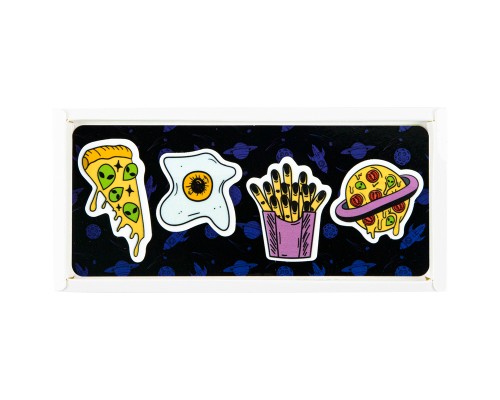 Закладки для книг Kite пластикові Space food 4x20 шт, 35х50 мм (K22-479-1)