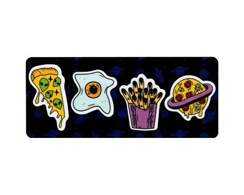 Закладки для книг Kite пластикові Space food 4x20 шт, 35х50 мм (K22-479-1)
